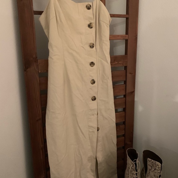 Etope Studios Button Down Dress Beige - Picture 4 of 7